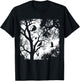 Gothic Raven Tree Dark Forest Crow Night Wilderness Aesthe T-Shirt - T-Shirt | Black