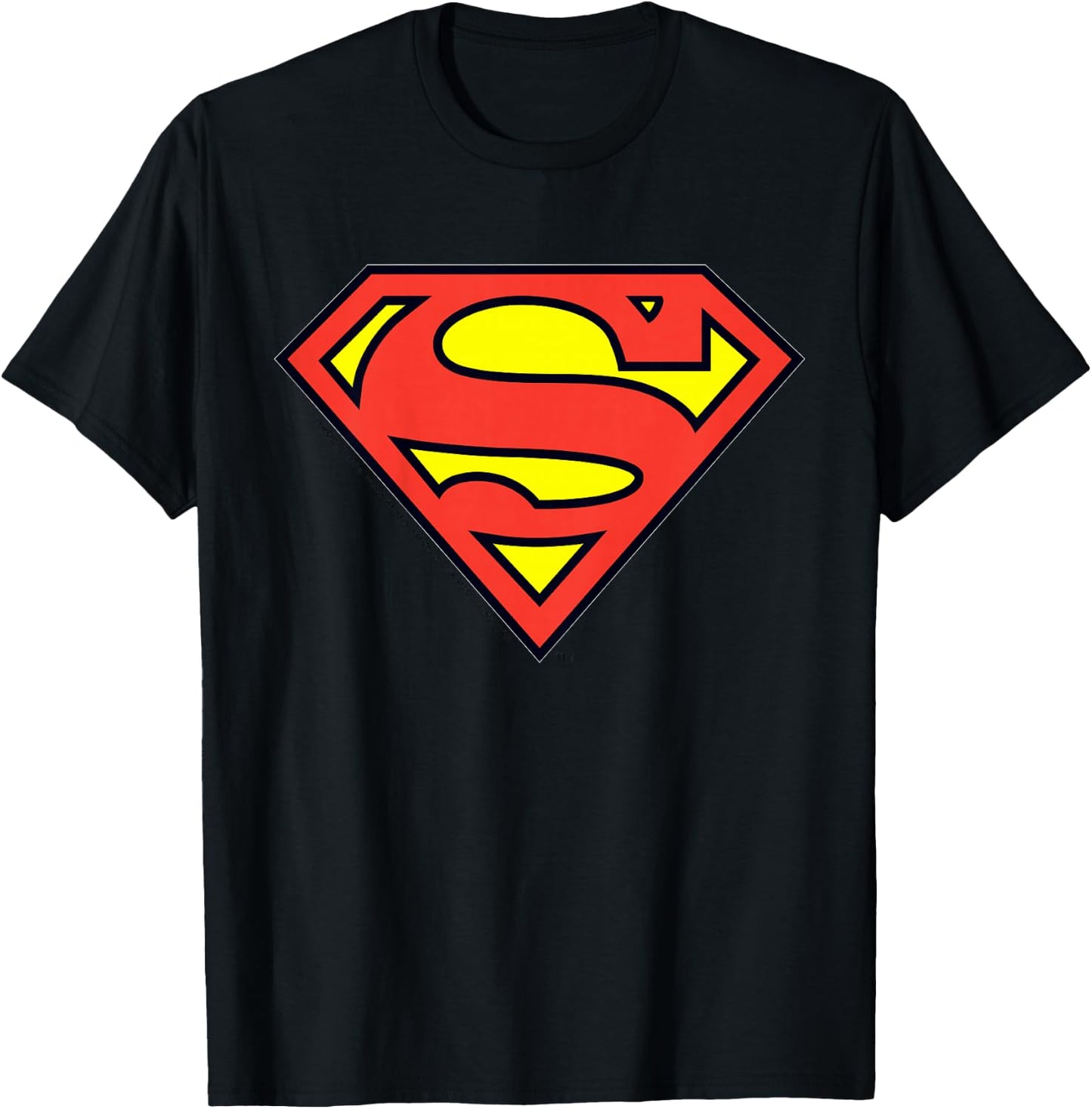 Kids DC Comics Superman Classic Chest Logo T-Shirt - T-Shirt | Black