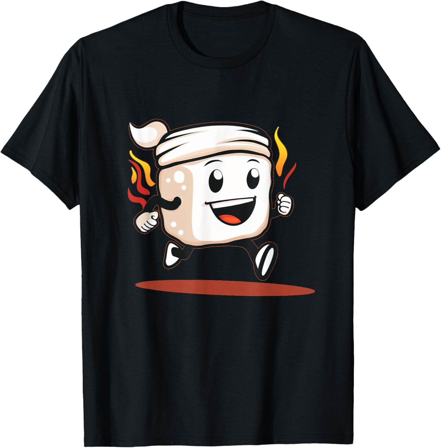 Headband Marshmallow Costume for jogging Lovers T-Shirt - T-Shirt | Black