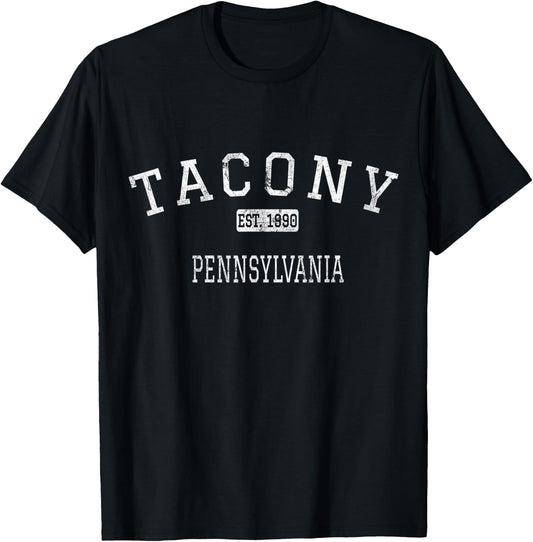 Tacony Pennsylvania Philadelphia PA Vintage T-Shirt - T-Shirt | Black