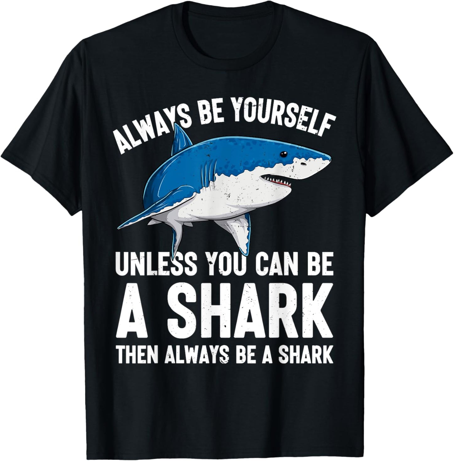 Cool Sharks Biology Ocean Wildlife Shark Lover Boys Girls T-Shirt - T-Shirt | Black