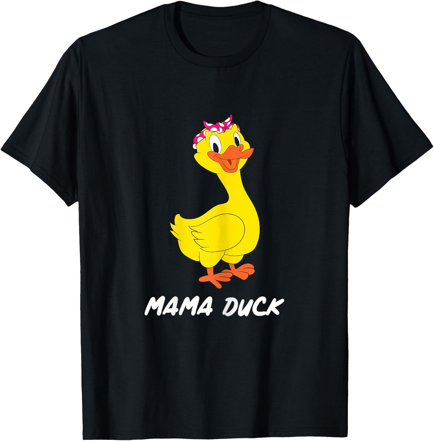 Mama Duck Design | Pink Bandana Mothersday Gift T-Shirt - T-Shirt | Black