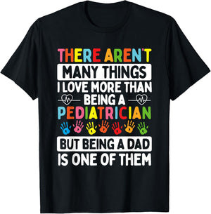 Pediatrician Father´s Day Papa Dad Father Children Doctor T-Shirt - T-Shirt | Black