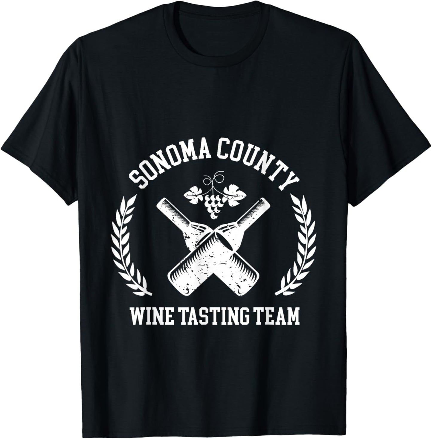 Sonoma County Wine Tasting Team Winery Vineyard Trip T-Shirt - T-Shirt | Black