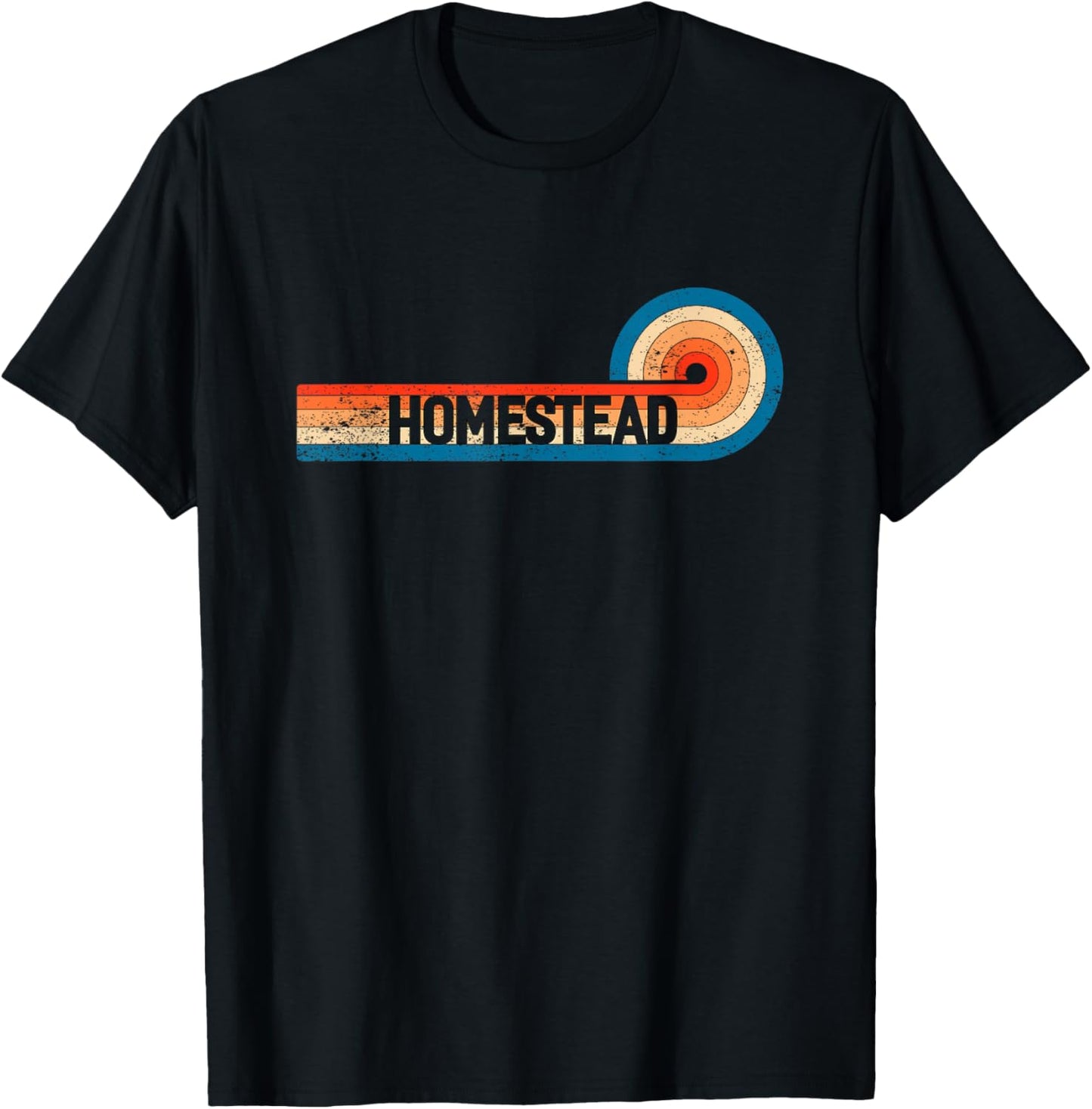 Retro HOMESTEAD Shirt Vintage City HOMESTEAD T-Shirt - T-Shirt | Black