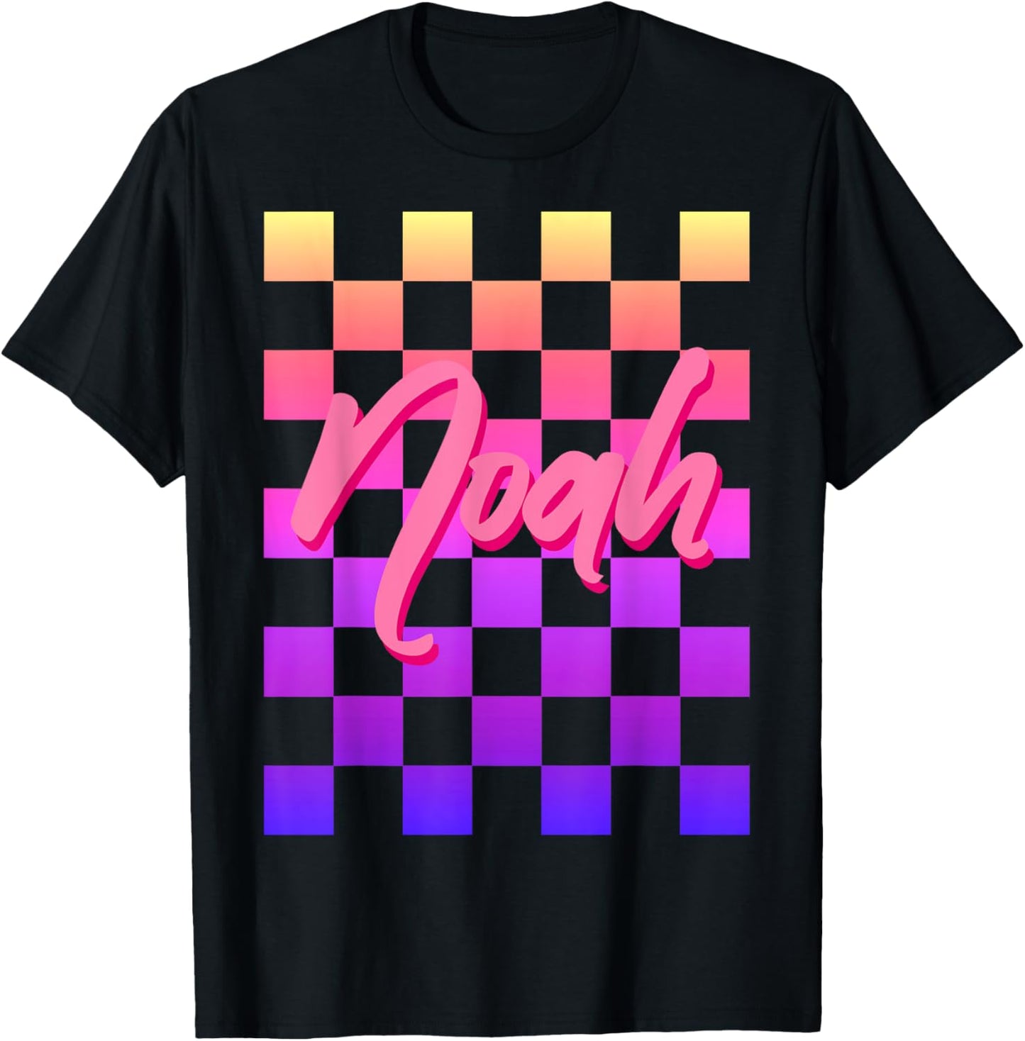 Noah First Name-d Boy Girl Baby Birth-day T-Shirt - T-Shirt | Black
