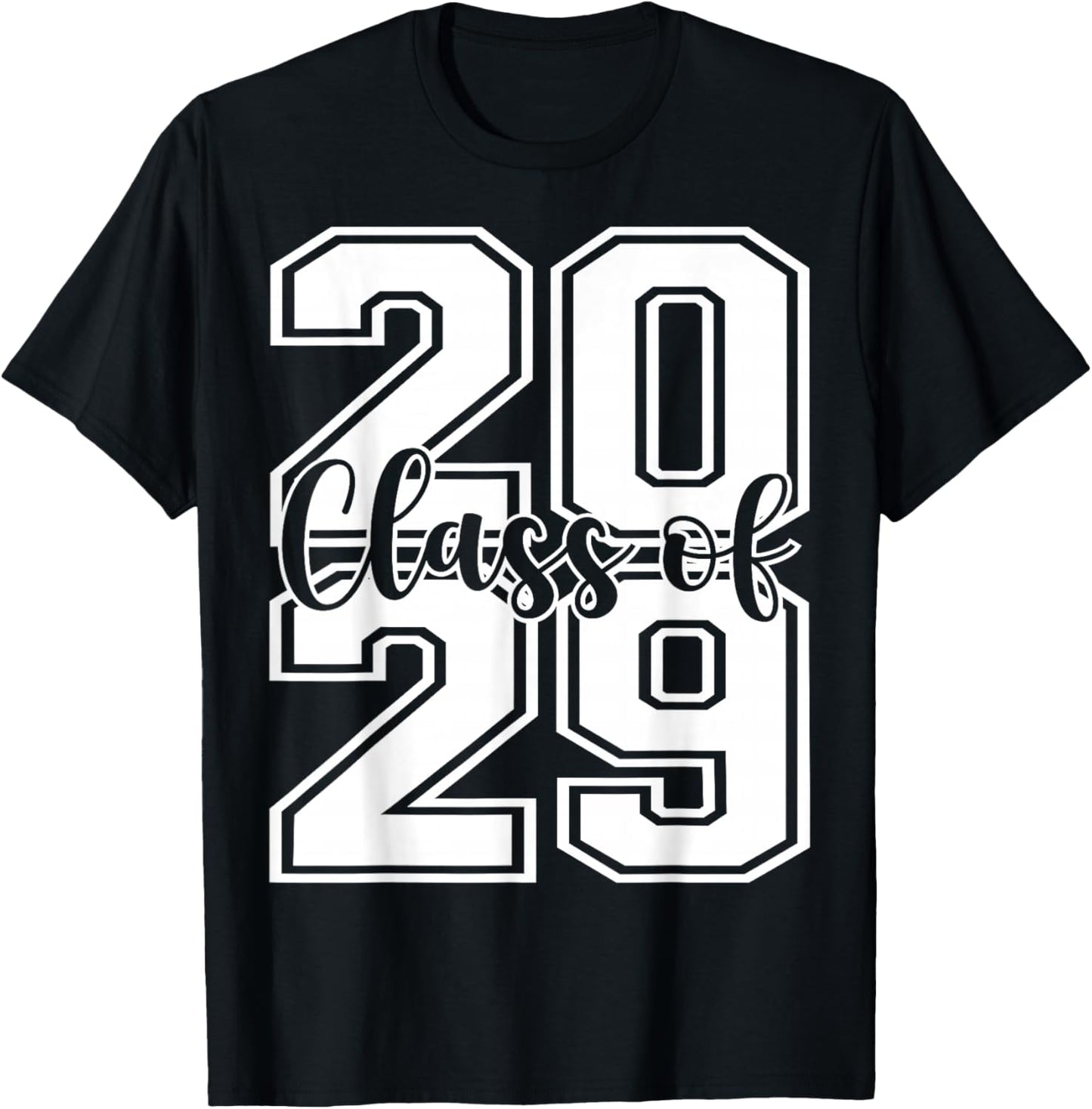 Class Of 2029 Growing Up graduate for Senior 2029 Graduation T-Shirt - T-Shirt | Black