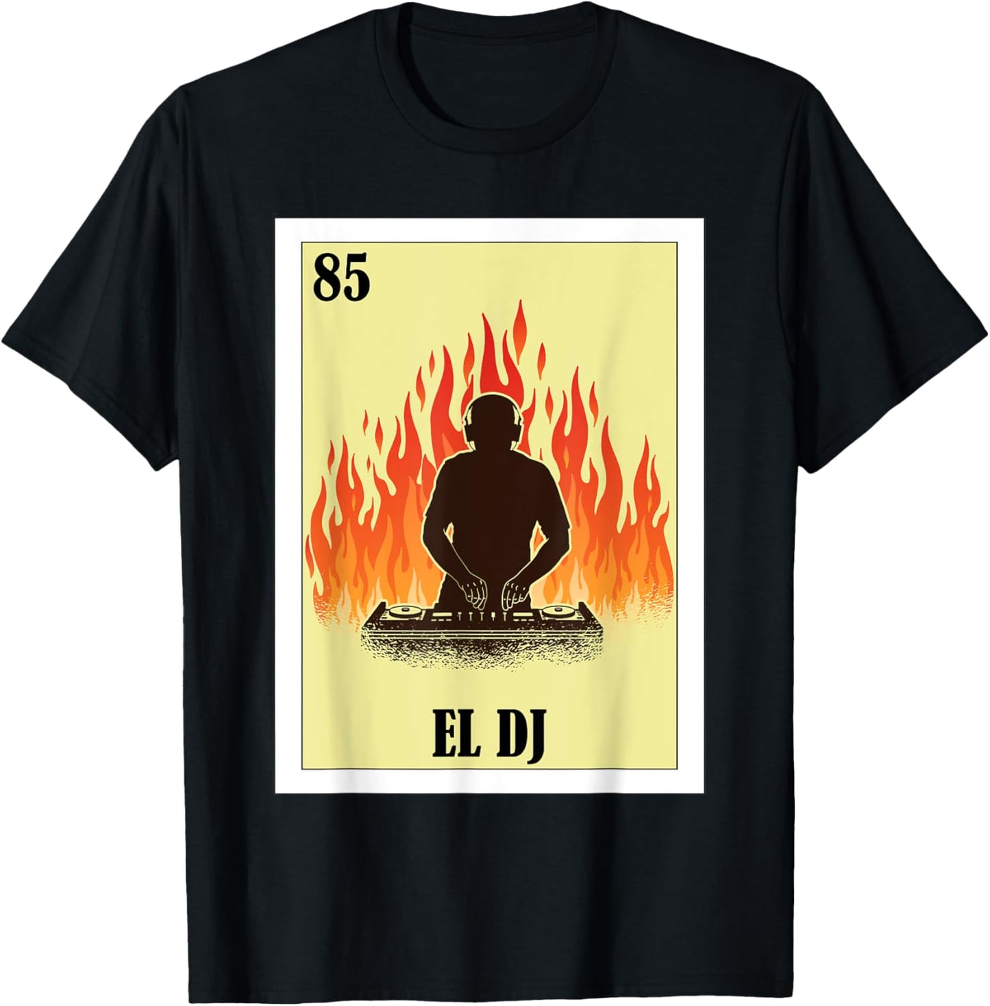 Funny Music Mexican Design - El DJ T-Shirt - T-Shirt | Black