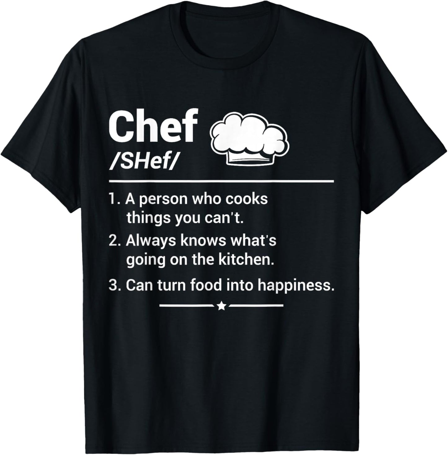 Chef A Person Who Cooks Things You Can't T-Shirt - T-Shirt | Black