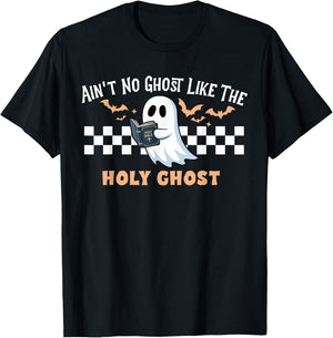 Ain't No Ghost Like The Holy Ghost Funny Christian Halloween T-Shirt - T-Shirt | Black