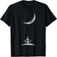 Yoga Skeleton On Moon Spooky Halloween for a Yoga Fan T-Shirt - T-Shirt | Black