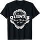 Quints Vintage Art Movies Ocean Funny Outfits Sharks Fishing T-Shirt - T-Shirt | Black