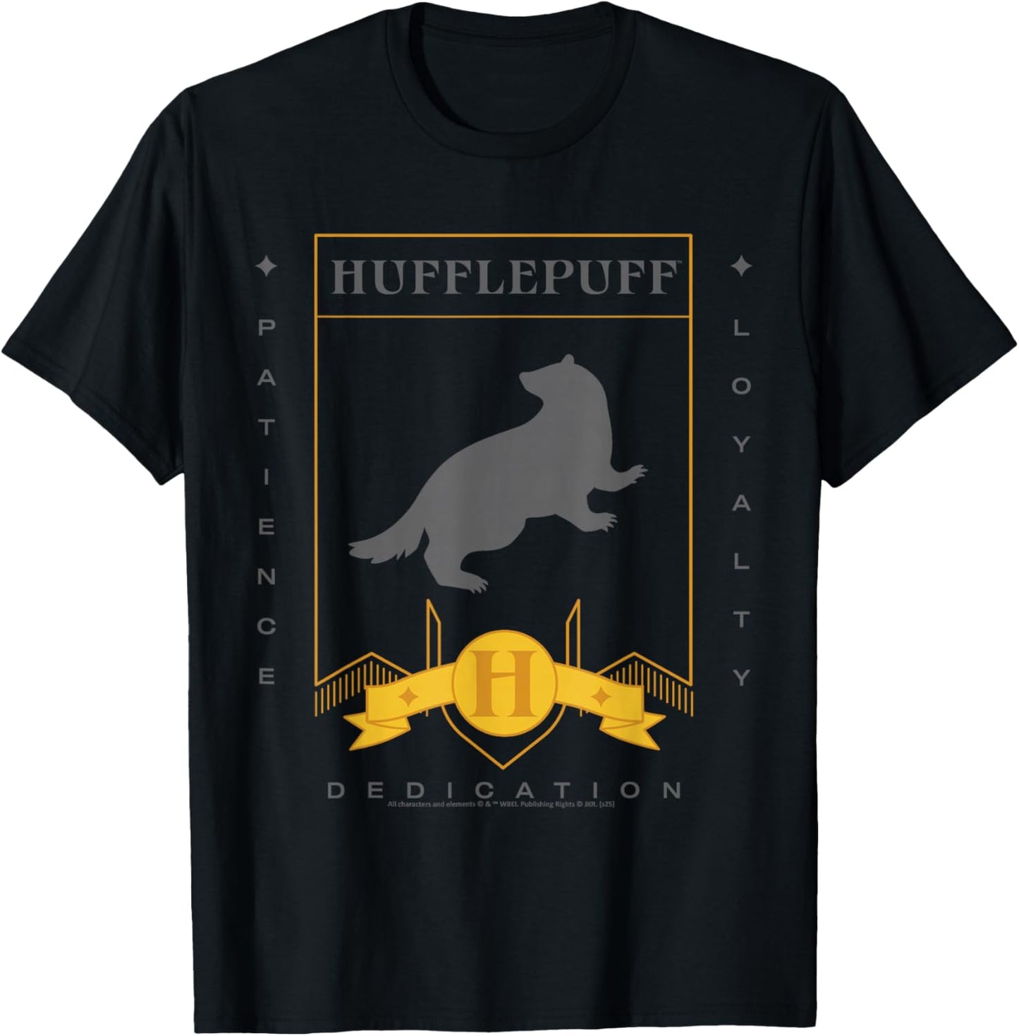 Poufsouffle Harry Potter Nouveau Design 2025 Patience Loyalty T-Shirt - T-Shirt | Black
