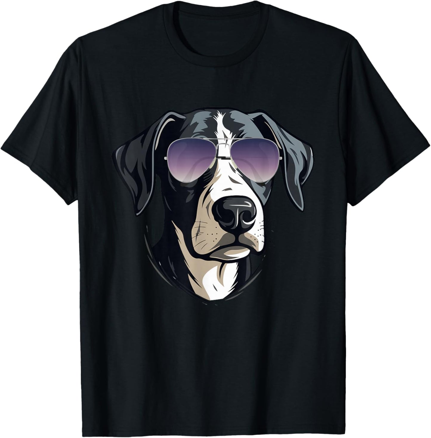 Gifts For Dog Lovers Graphic Cool Dog With Sunglasses T-Shirt - T-Shirt | Black