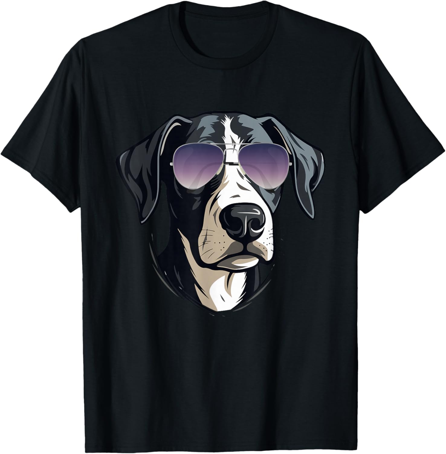 Gifts For Dog Lovers Graphic Cool Dog With Sunglasses T-Shirt - T-Shirt | Black