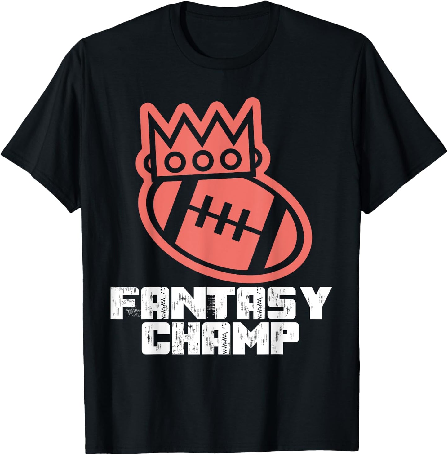 Fantasy Football League Champion Championship DFS 1st Winner T-Shirt - T-Shirt | Black