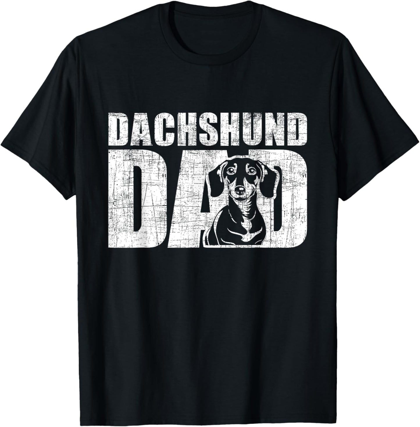 Dachshund Dad - Dog Owner Animal Puppy Lover Pet Breeder Women Kids T-Shirt - T-Shirt | Black