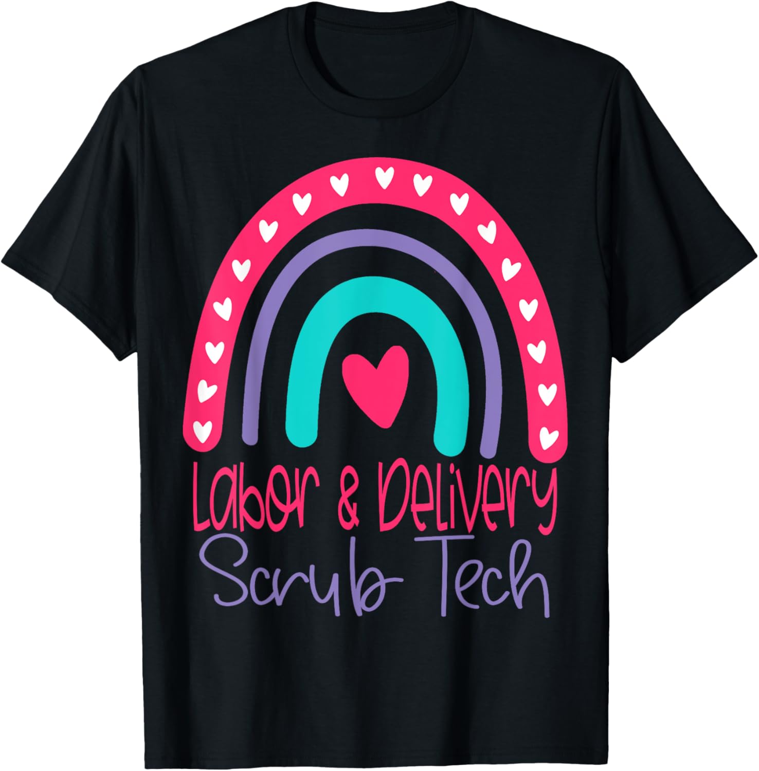 L&D Scrub Tech Labor And Delivery Surgical Technologist T-Shirt - T-Shirt | Black