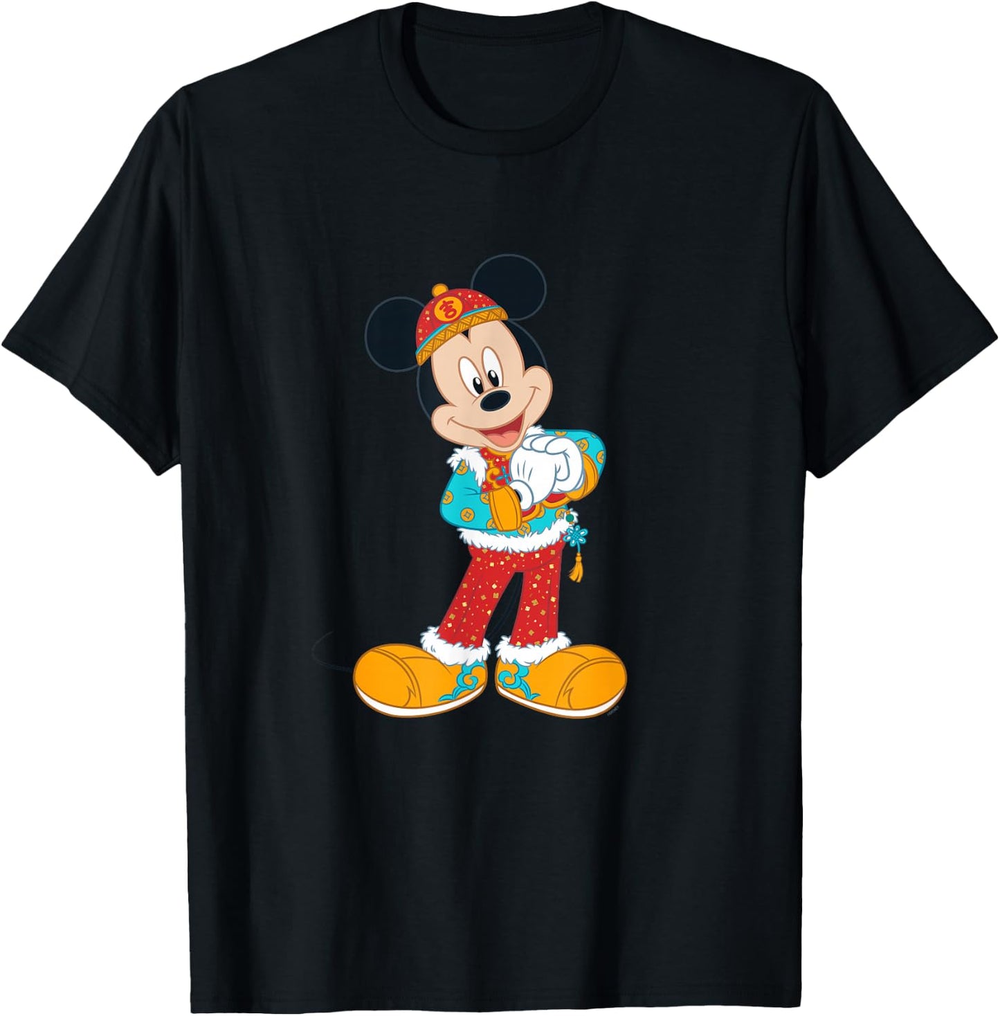 Disney Mickey Mouse in Chinese Lunar New Year Costume T-Shirt - T-Shirt | Black
