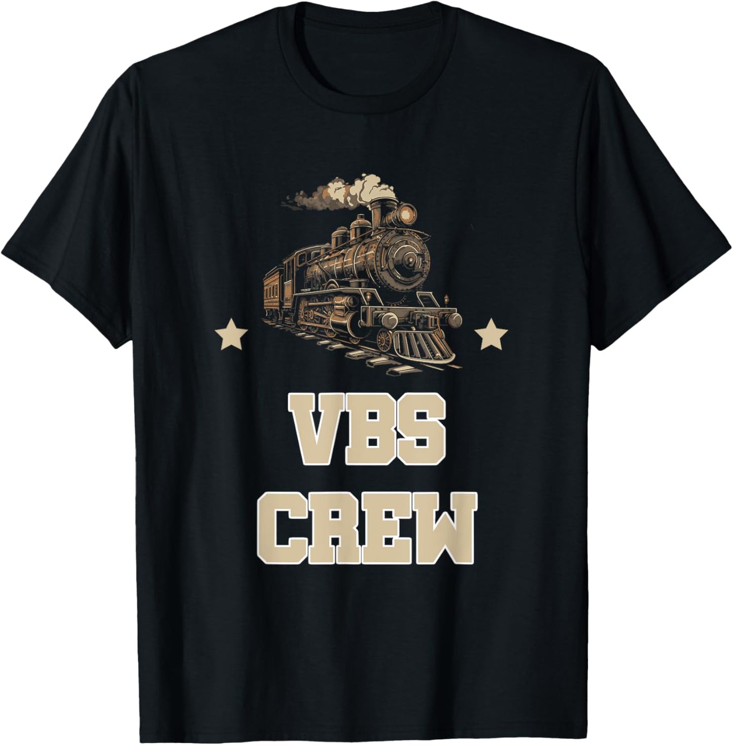 I Love VBS 2025 Vacation Bible School Railroad VBS Team T-Shirt - T-Shirt | Black