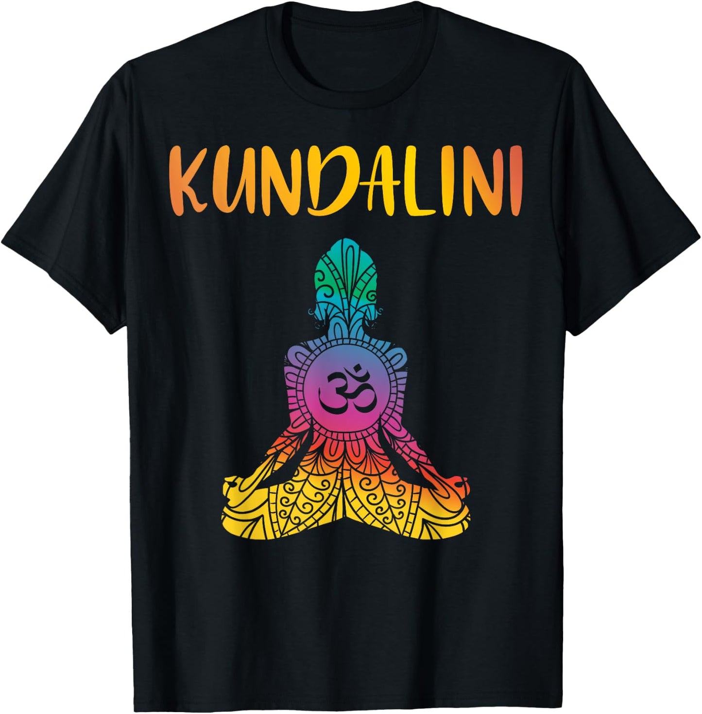 Kundalini Yoga Sat Nam Chakra Meditation Hindu Spirituality T-Shirt - T-Shirt | Black