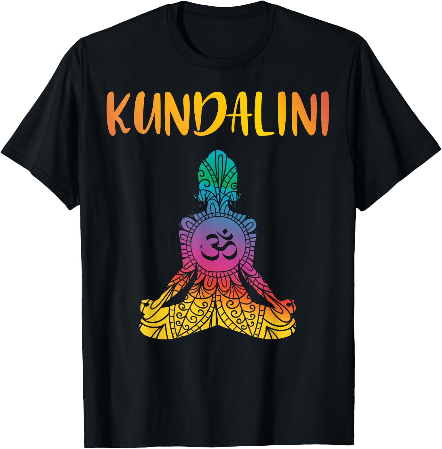 Kundalini Yoga Sat Nam Chakra Meditation Hindu Spirituality T-Shirt - T-Shirt | Black
