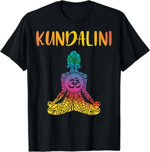 Kundalini Yoga Sat Nam Chakra Meditation Hindu Spirituality T-Shirt - T-Shirt | Black