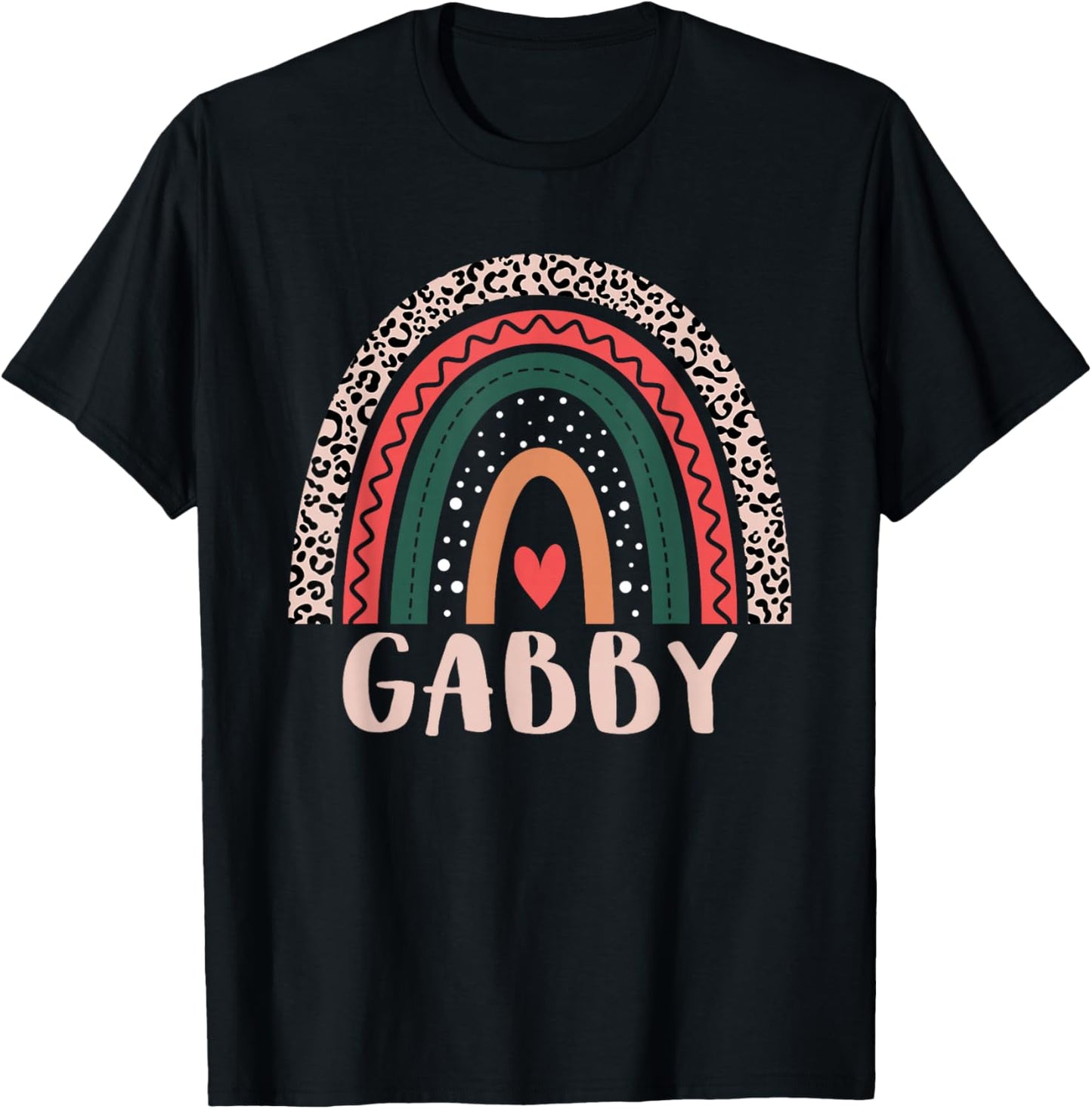 Gabby Rainbow Grandma Grandmother Women Mothers Day Gabby T-Shirt - T-Shirt | Black