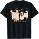 Funny Goat In Ghost Costume Happy Halloween Day Girls Boys T-Shirt - T-Shirt | Black