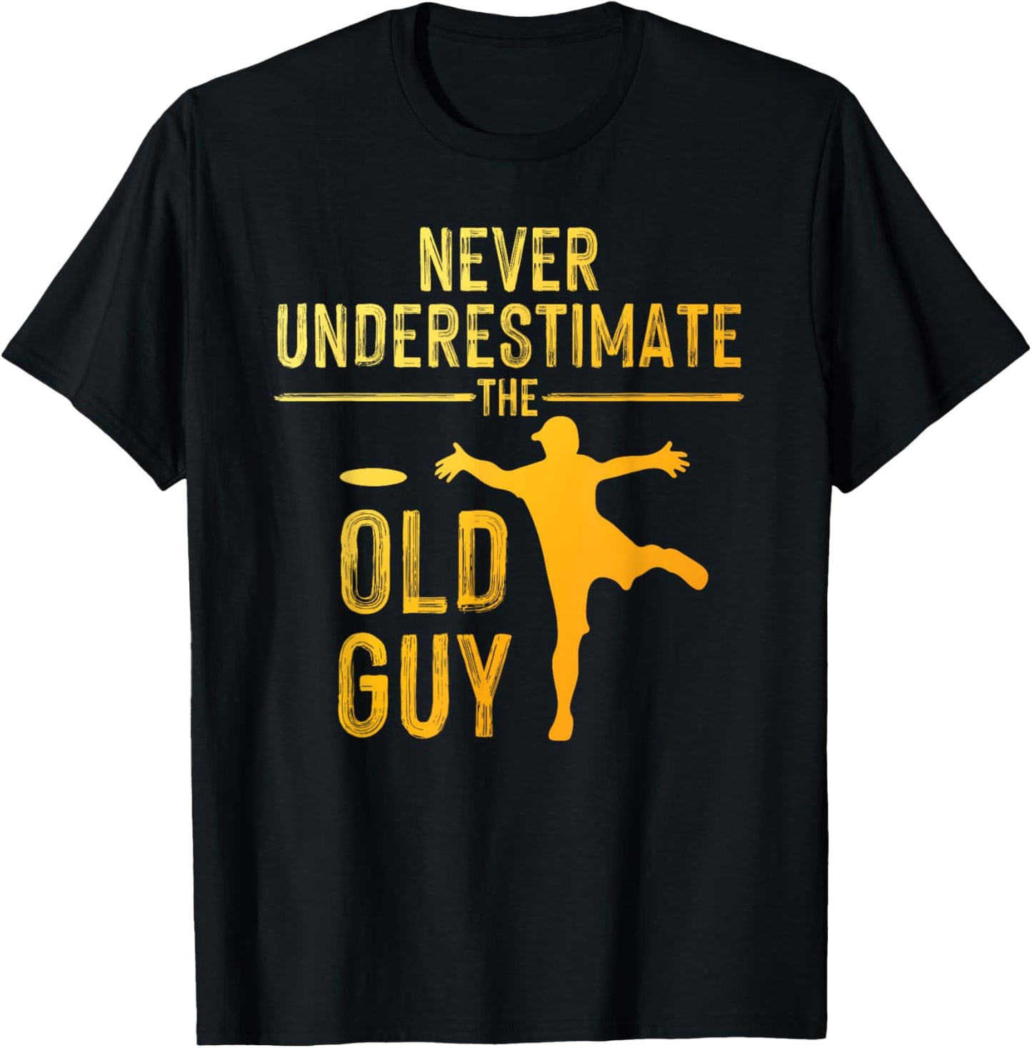 Disc Golf Art Grandpa Disc Golfer Disc Golf Player T-Shirt - T-Shirt | Black