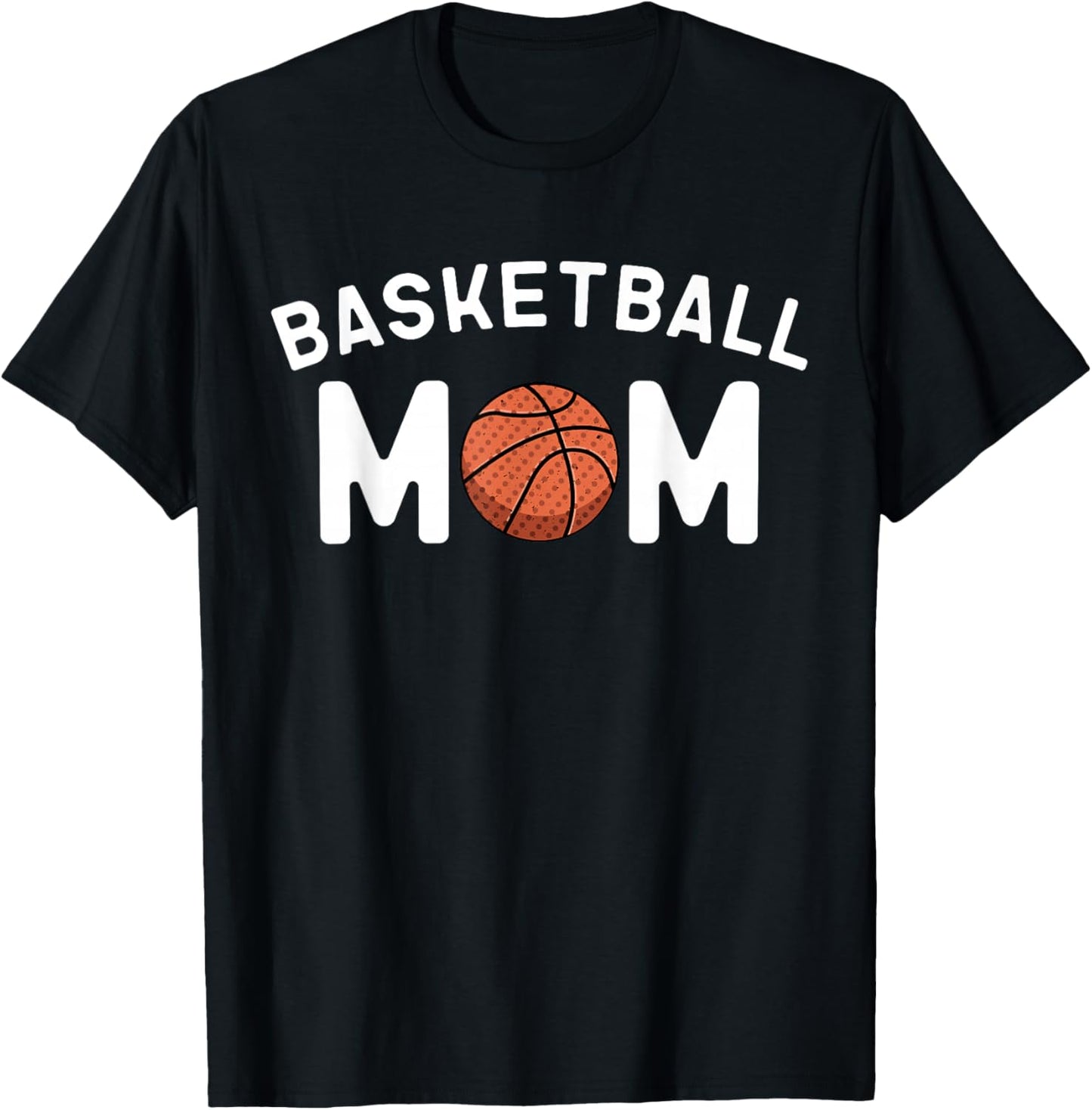 Basketball Mom Supportive Player Mama Mothers Day T-Shirt - T-Shirt | Black