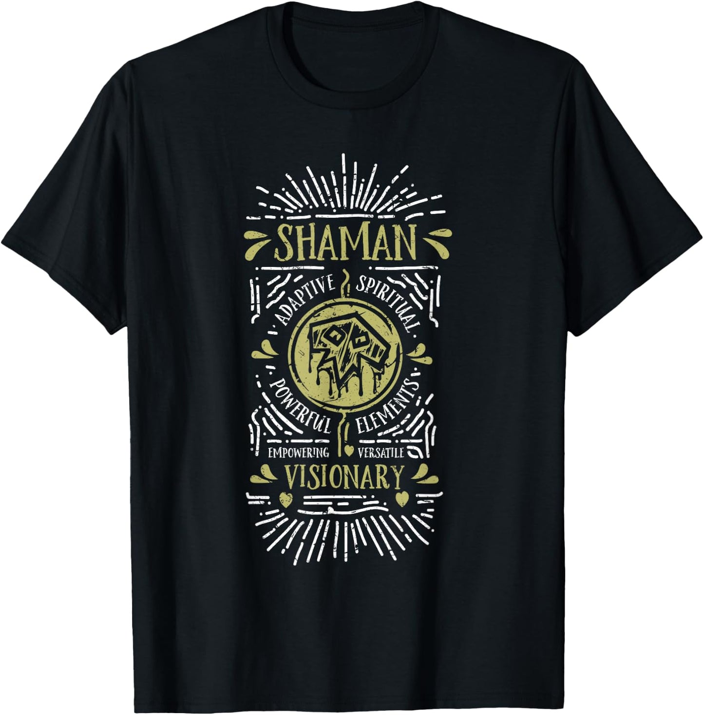 Wow Shaman Role Playing Gamer T-Shirt - T-Shirt | Black
