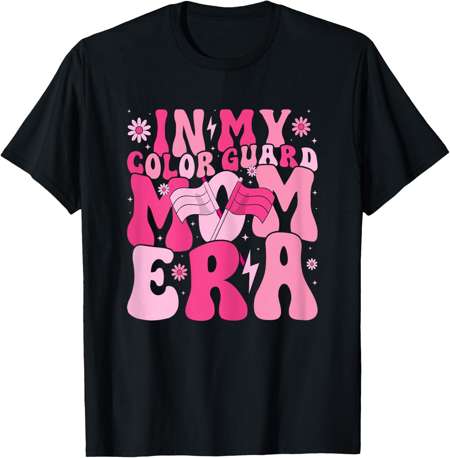 In My Color Guard Mom Era Mother's Day Color Guard Mama T-Shirt - T-Shirt | Black