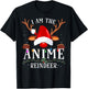 I Am The Anime Reindeer Christmas Family T-Shirt - T-Shirt | Black