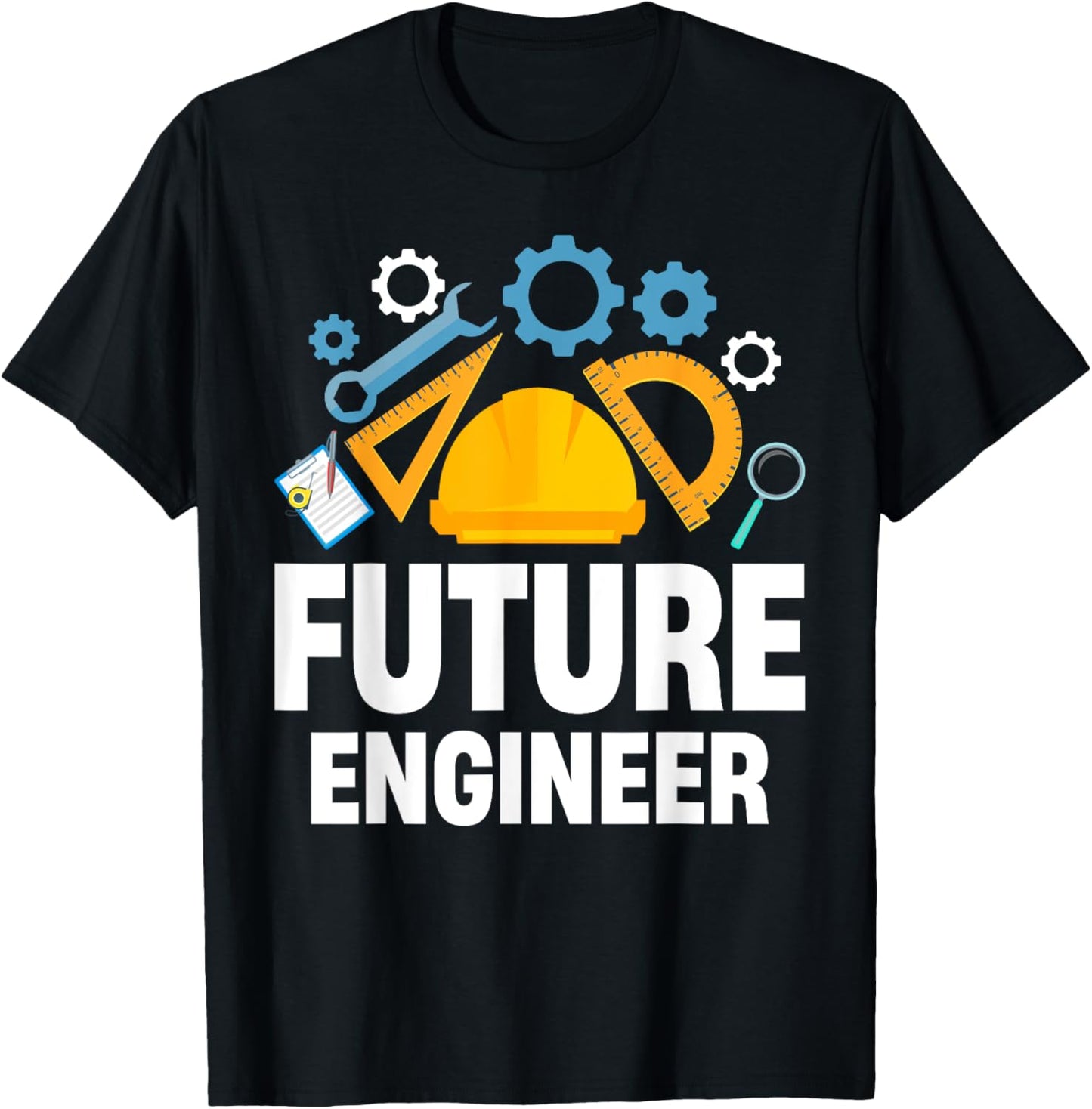 Engineering Student Kids Funny Future Engineer T-Shirt - T-Shirt | Black