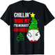 Christmas Pulmonary Nurse Shirt Team Chillin With My Gnomies T-Shirt - T-Shirt | Black