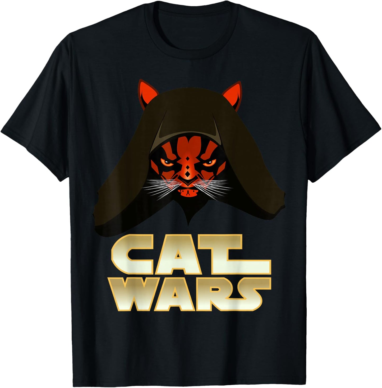 Cat Wars - Funny Cat T-Shirt - T-Shirt | Black