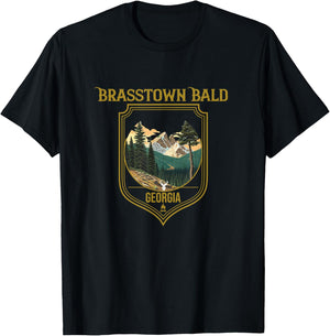 Brasstown Bald Souvenir Apparel - Brasstown Bald Hiking T-Shirt - T-Shirt | Black