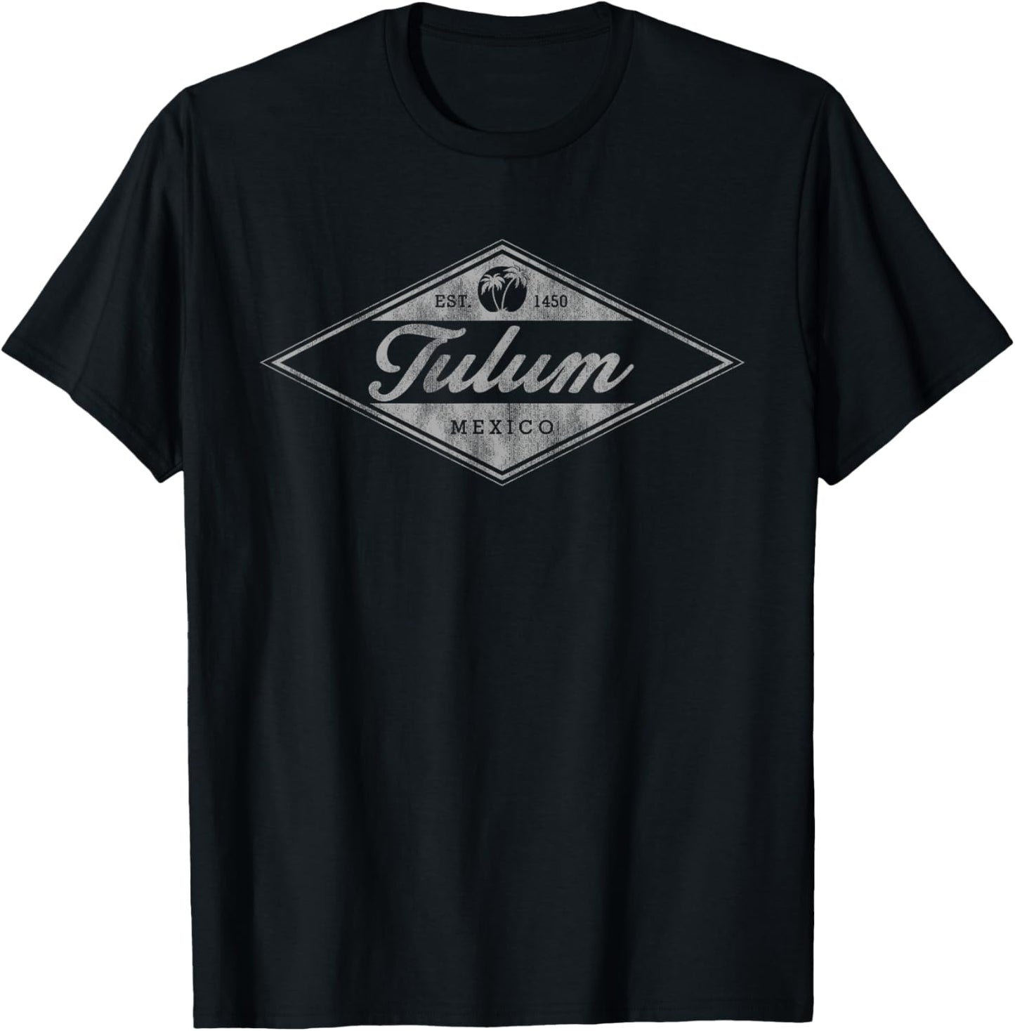 Vintage Tulum Mexico Cruise Retro Badge Souvenir T-Shirt - T-Shirt | Black