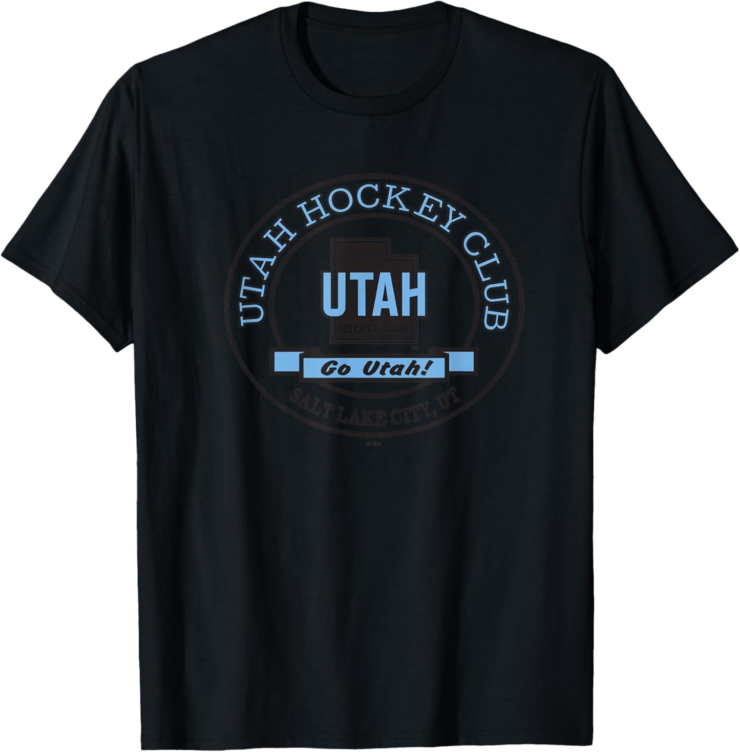 Utah Hockey Club Go White Officially Licensed T-Shirt - T-Shirt | Black