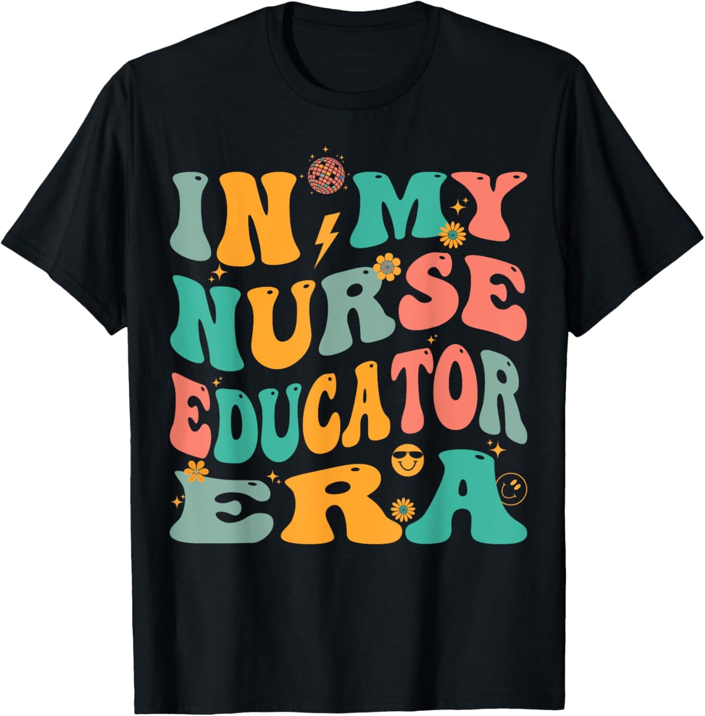 In My Nurse Educator Era Retro Nursing Education T-Shirt - T-Shirt | Black