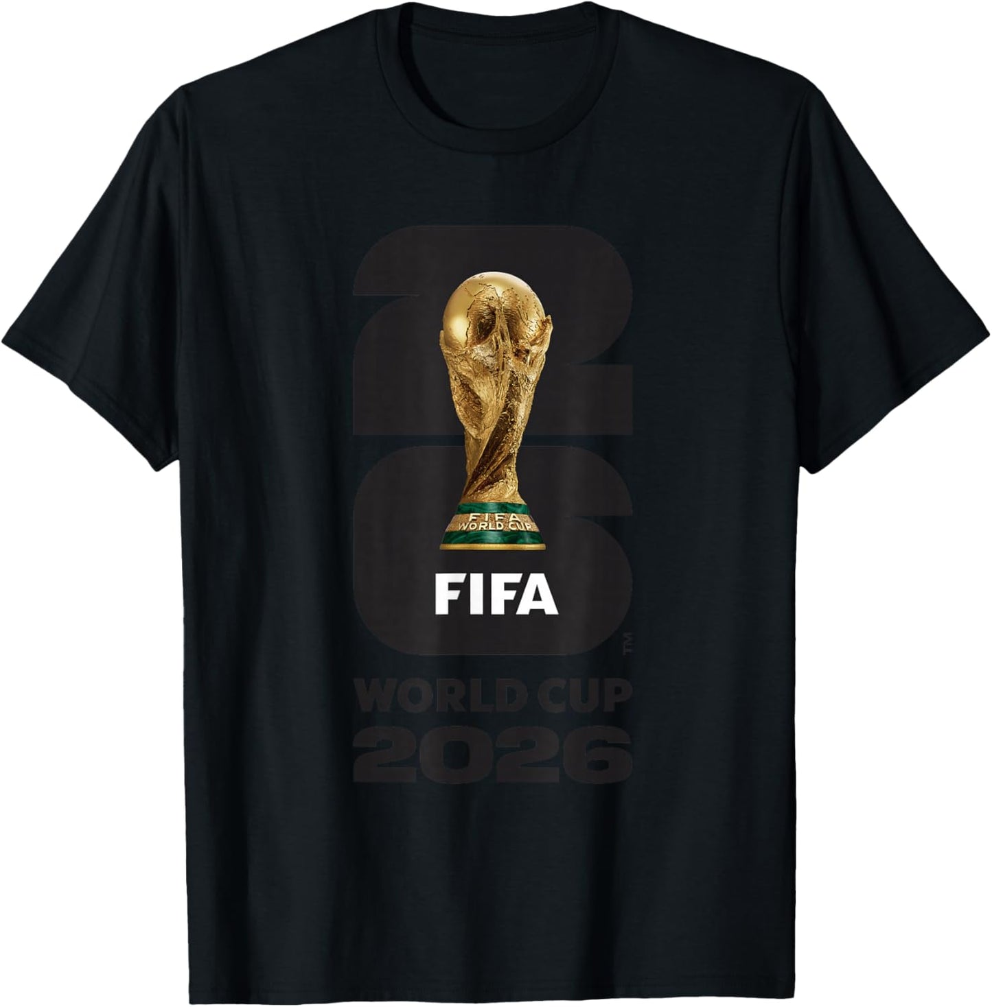 FIFA World CUP26 FIFA Gold Trophy T-Shirt - T-Shirt | Black
