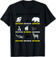 Animals of The World Funny Animal Real Names T-Shirt - T-Shirt | Black