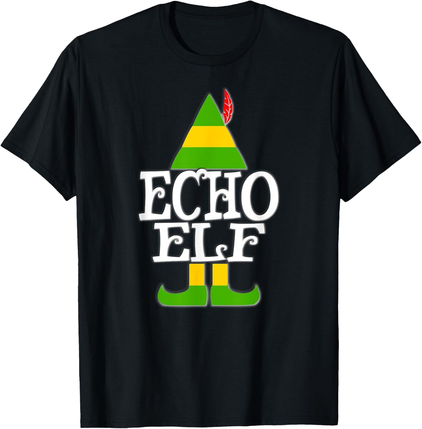 Echo Elf RDCS Cardiac Ultrasound Tech Christmas Sonographer T-Shirt - T-Shirt | Black