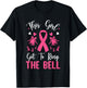 This Girl Got To Ring The Bell Chemo Grad Breast Cancer T-Shirt - T-Shirt | Black