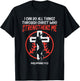 Can Do All Things Baseball Religious Christian Men Women T-Shirt - T-Shirt | Black