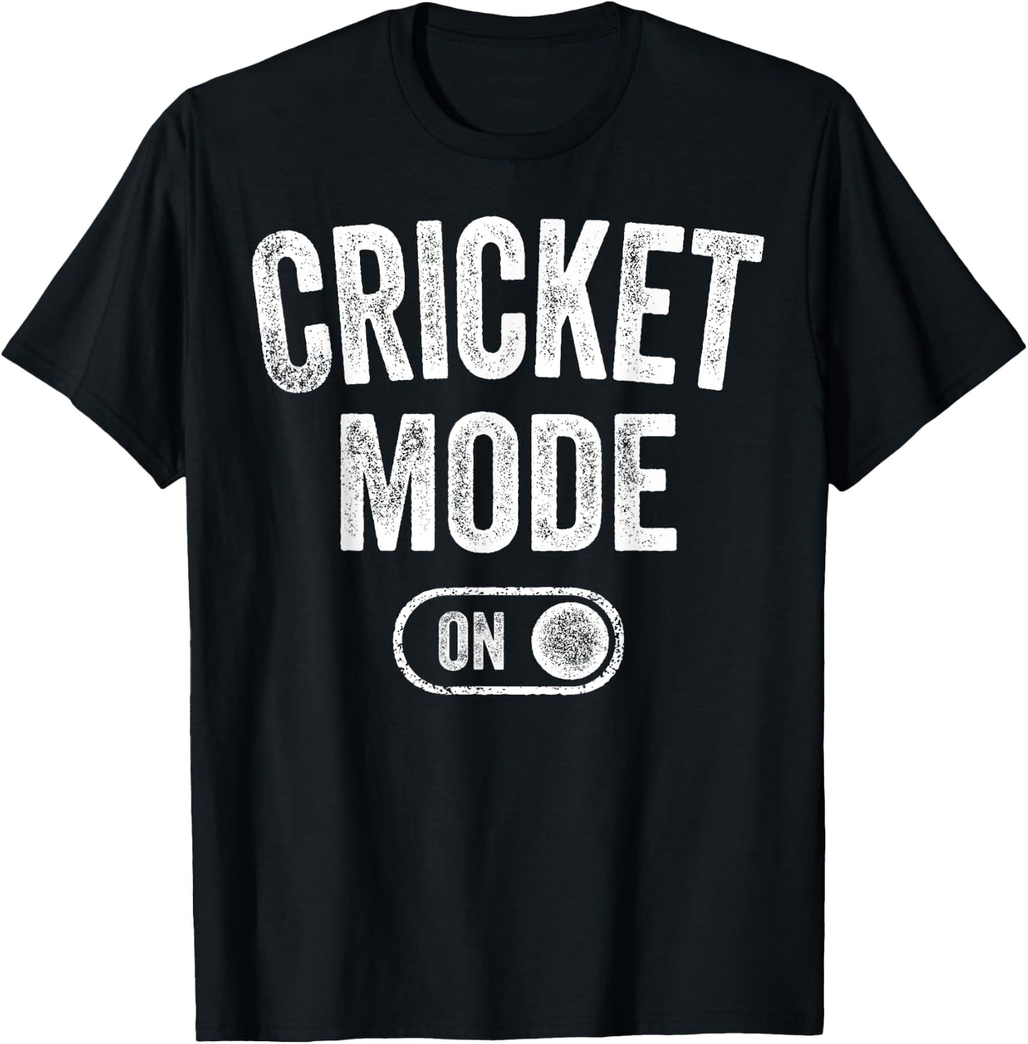 Cricket Mode On Funny Cricketer Gift Bowler Coach T-Shirt - T-Shirt | Black