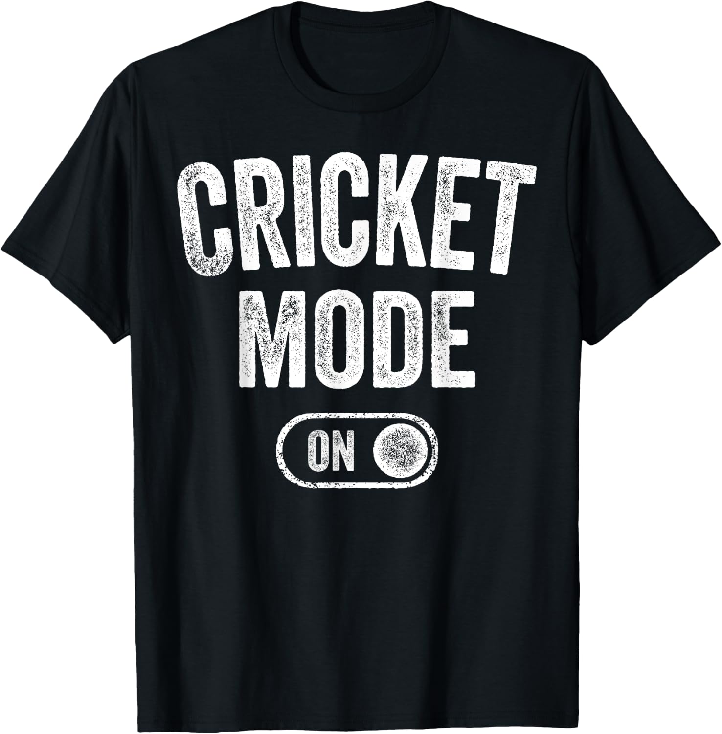 Cricket Mode On Funny Cricketer Gift Bowler Coach T-Shirt - T-Shirt | Black