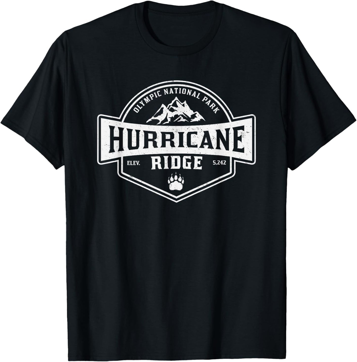 Hurricane Ridge Olympic National Park T-Shirt - T-Shirt | Black