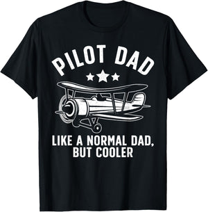 Best Pilot Art Dad Aircraft Aviation Airplane Pilots T-Shirt - T-Shirt | Black